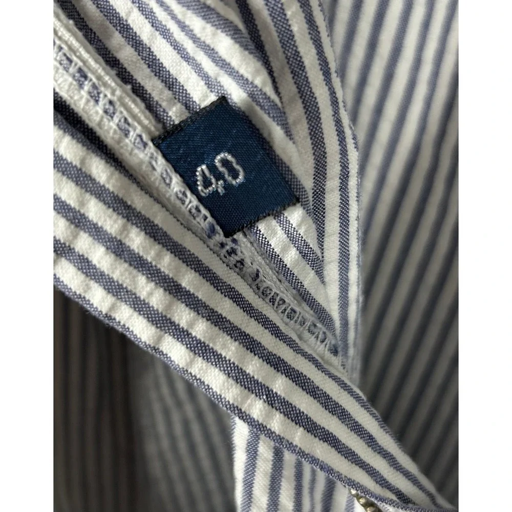 Polo Ralph Lauren Shorts Men 40 Blue Tyler Seersucker Striped Cotton 90s Vintage